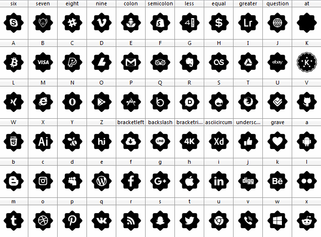 font 120 icons font插图 font 120 icons font插图