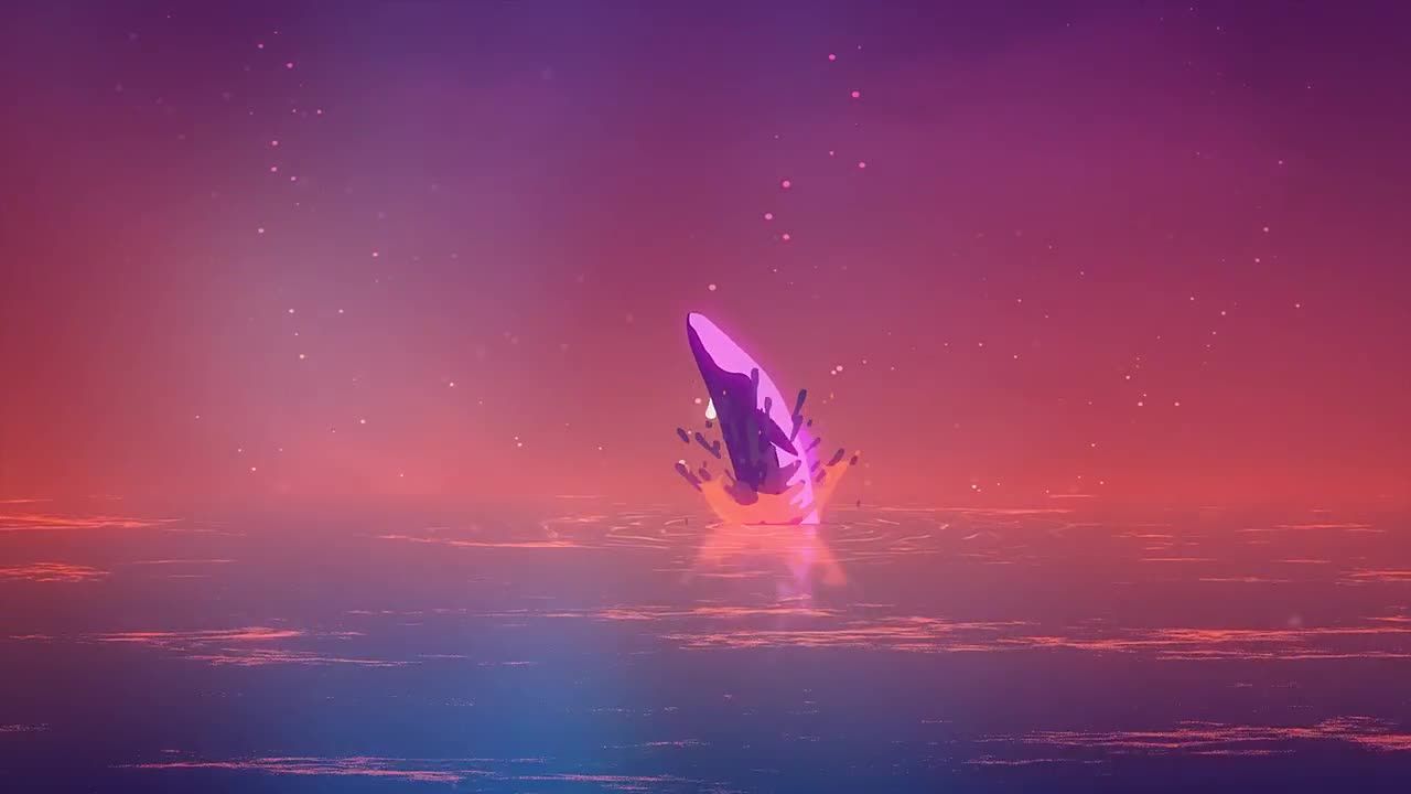 动态动画 鲸鱼跳跃logo特效素材库精选AE模板