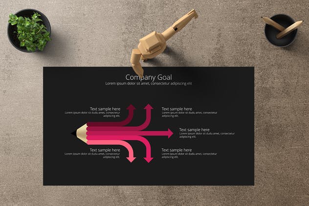 金字塔结构图PPT模板下载 ROTE Powerpoint Template插图(5)