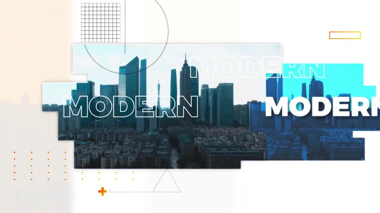 一个时尚的清洁促销/开场白素材库精选AE模板