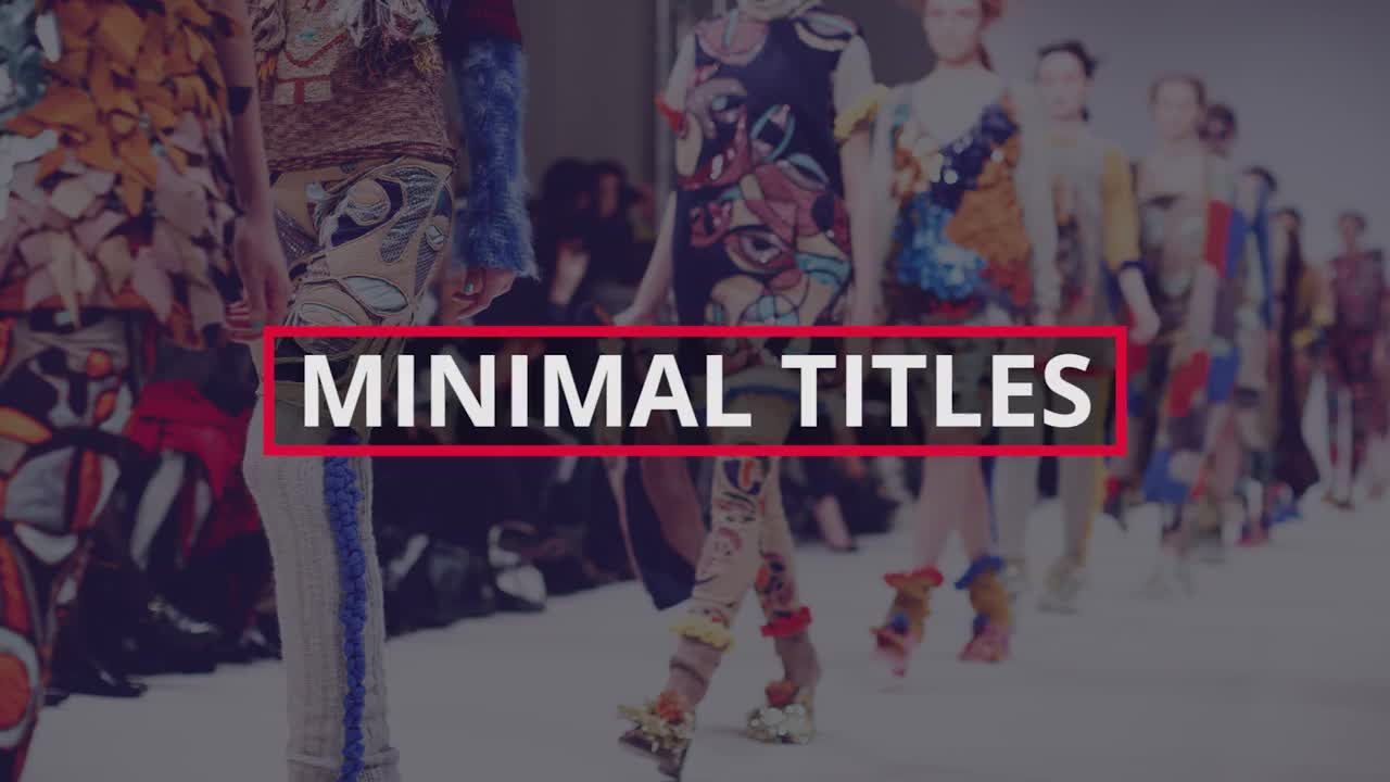 时尚动画标题素材库推荐PR模板