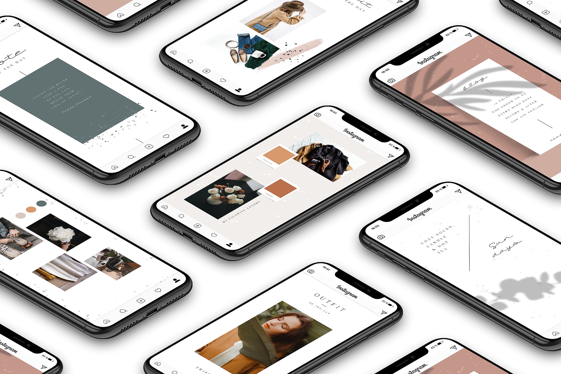 时尚极简的Instagram故事动画模板素材库精选 ANIMATED Instagram Stories – Lucia [psd]插图(2)