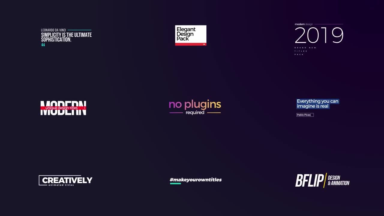 丰富多彩的商业广告全屏标题素材库精选AE模板