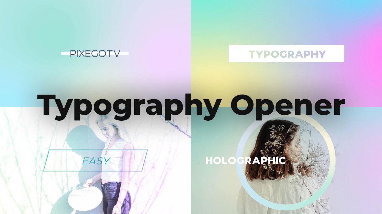 设计独特的广告排版全屏标题素材库精选AE模板