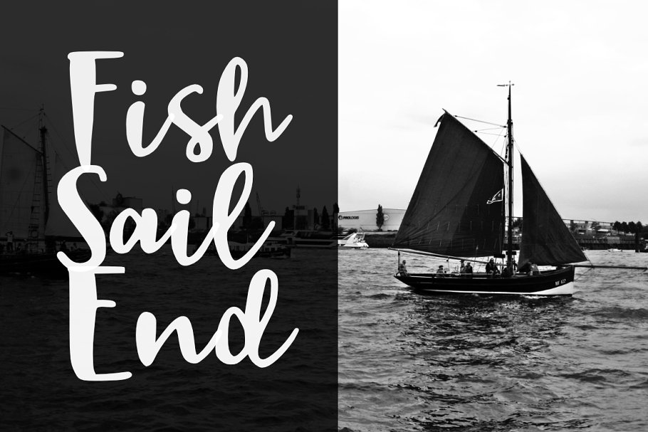 Black Sail Brush Font插图2