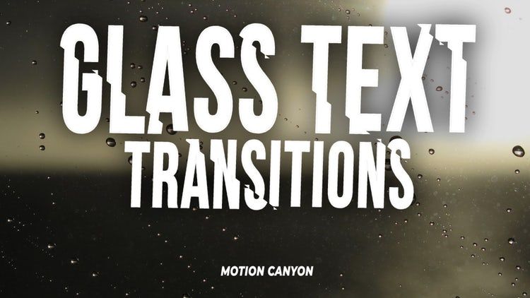 玻璃破碎效果文本素材库精选pr模板