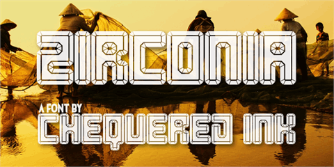 Zirconia font素材之家精选英文字体