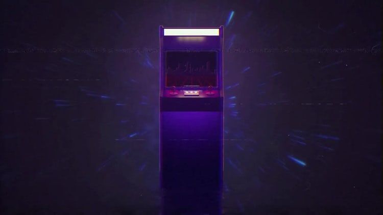 80年代Arcade徽标动画素材库精选AE模板