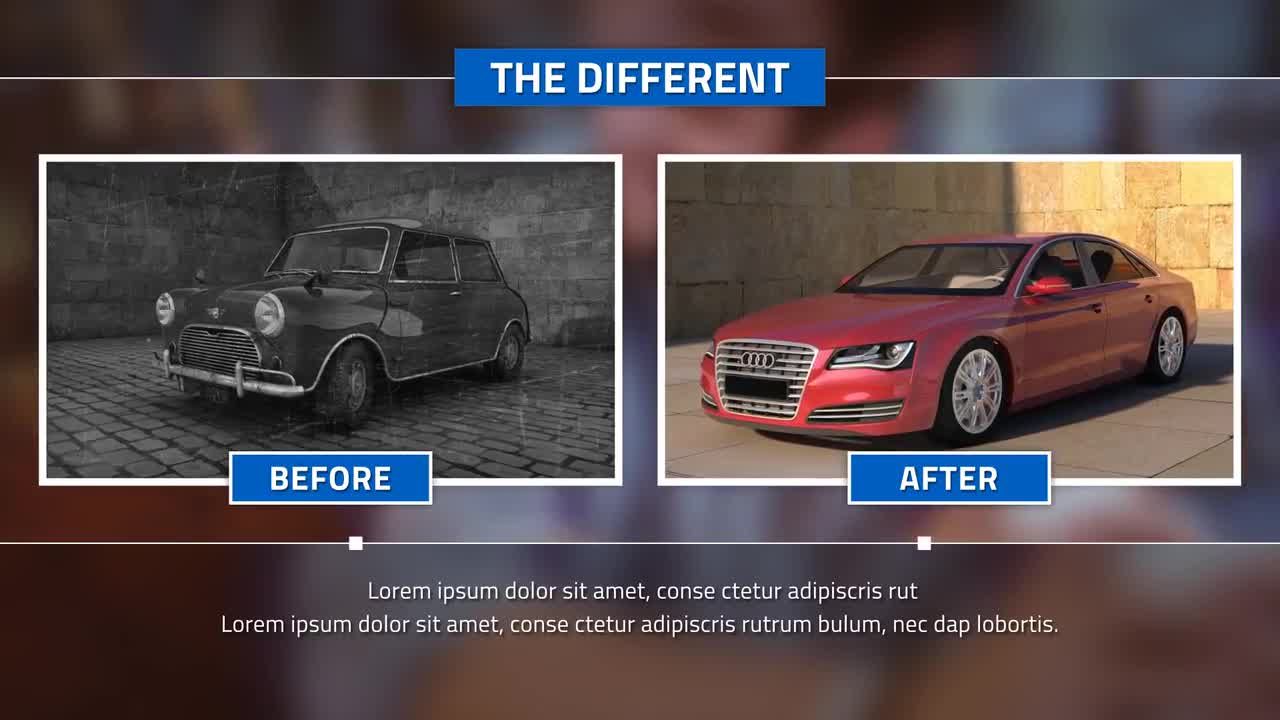 前后对比效果展示(之前和之后)素材库精选AE模板