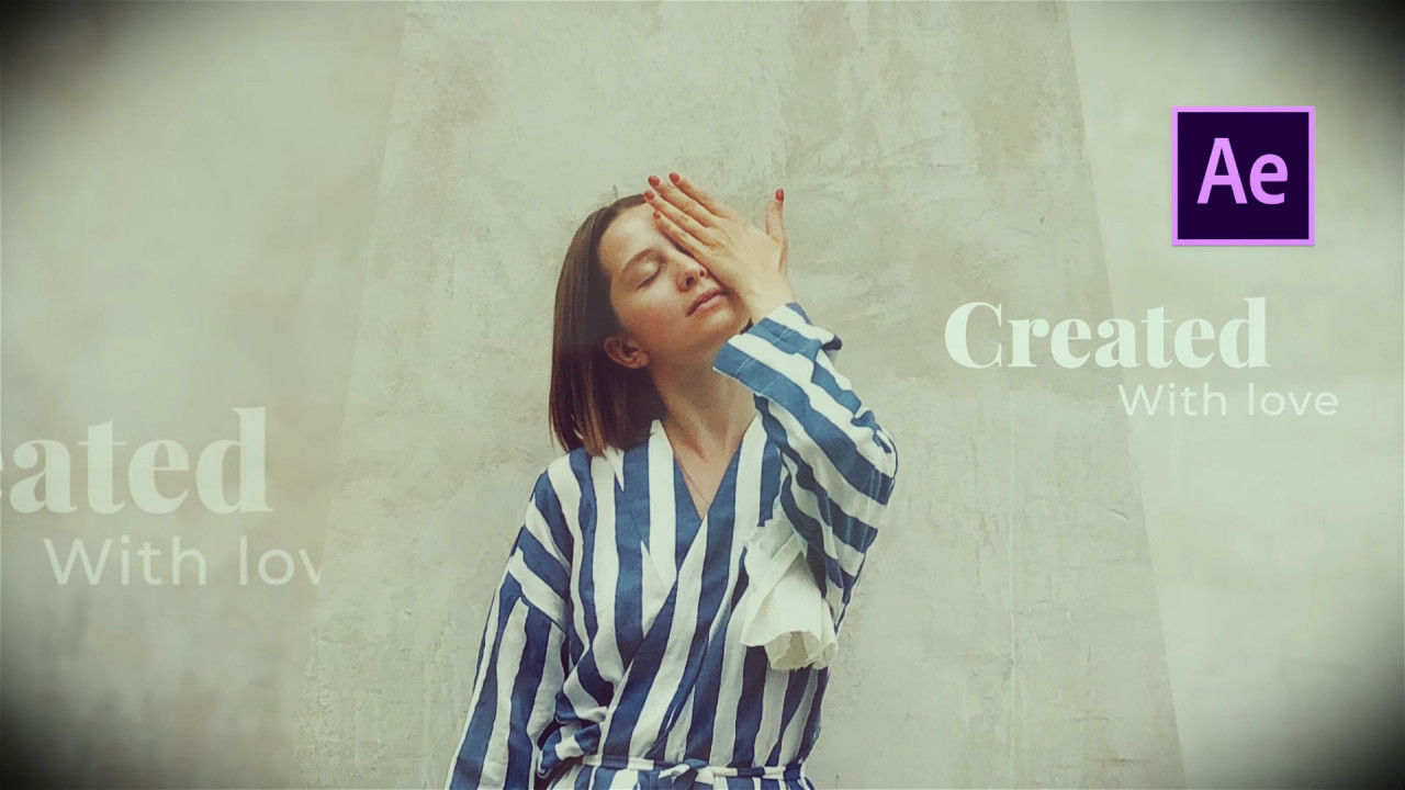 缓慢的电影动画优雅幻灯片素材库精选AE模板