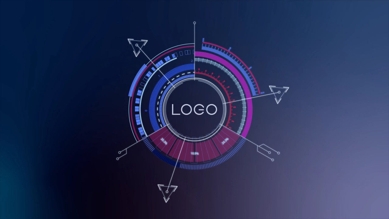 猎鹰HUD标志揭示素材库精选AE模板