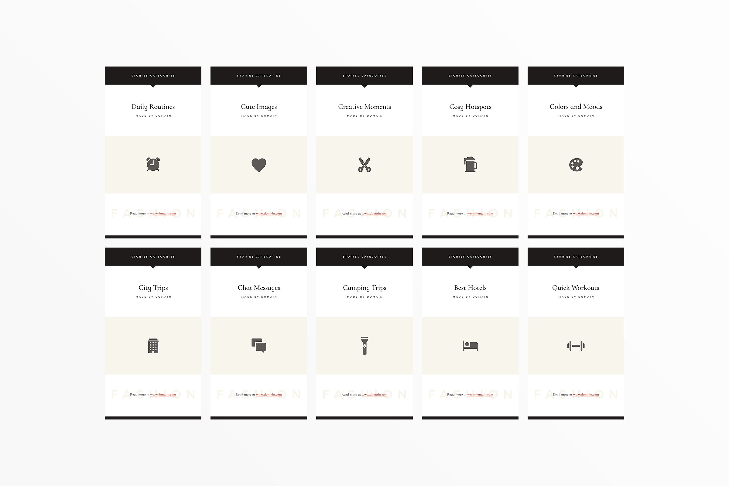 Ins社交电商热点贴图模板素材库精选 San Francisco Instagram Highlights插图(14)