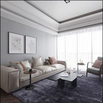 室内景观客厅场景素材之家精选3D模型