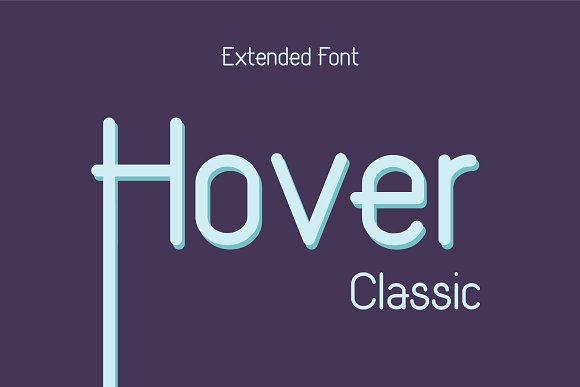 Hover Classic Extended Font素材之家精选英文字体
