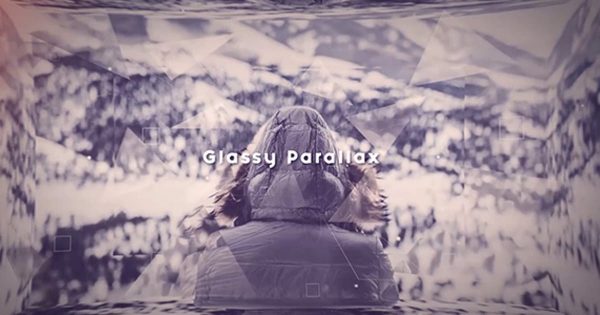 玻璃镜面视差特效幻灯片开场素材库精选AE模板 Glassy Parallax