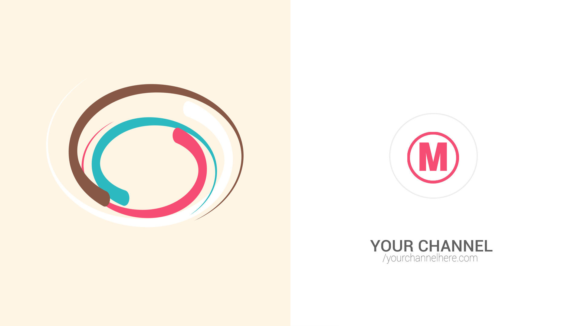 彩色创意动画徽标展示素材库精选AE模板