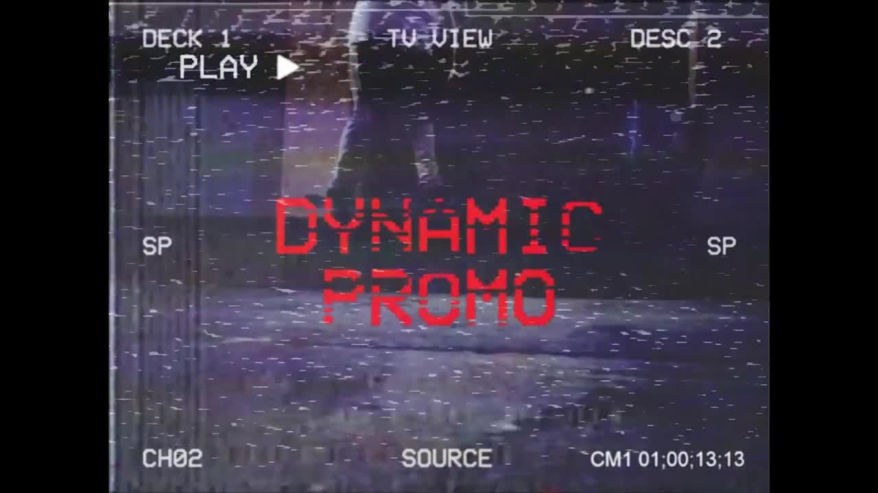 充满活力的复古VHS转场动画Pr模板