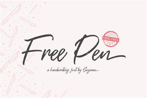 Free Pen font素材之家精选英文字体