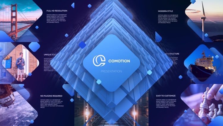 公司产品促销视频过渡ae模板