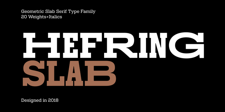 Hefring Slab Font Family素材之家精选英文字体
