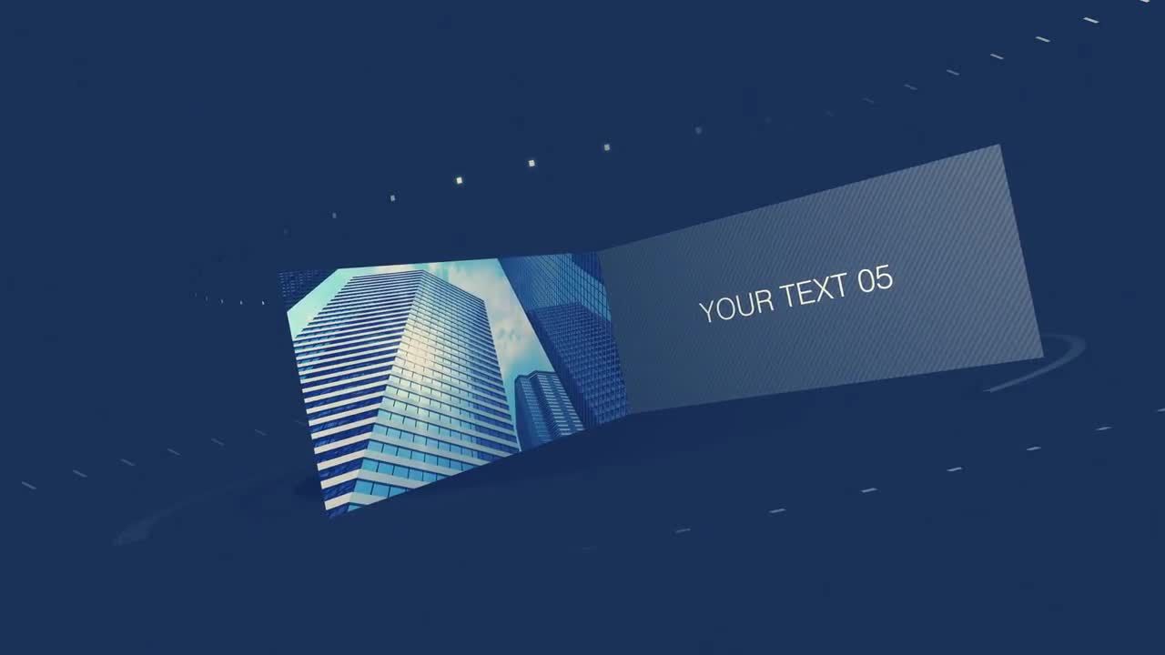 现代视图动态文本After Effects模板