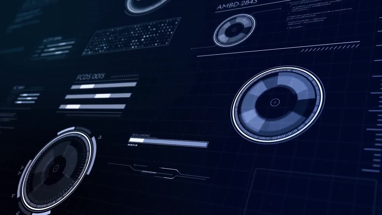 酷炫创意的高科技HUD元素包素材库精选AE模板