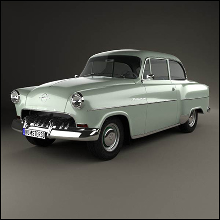 欧宝奥林匹亚雷克德1956年3D/C4D模型