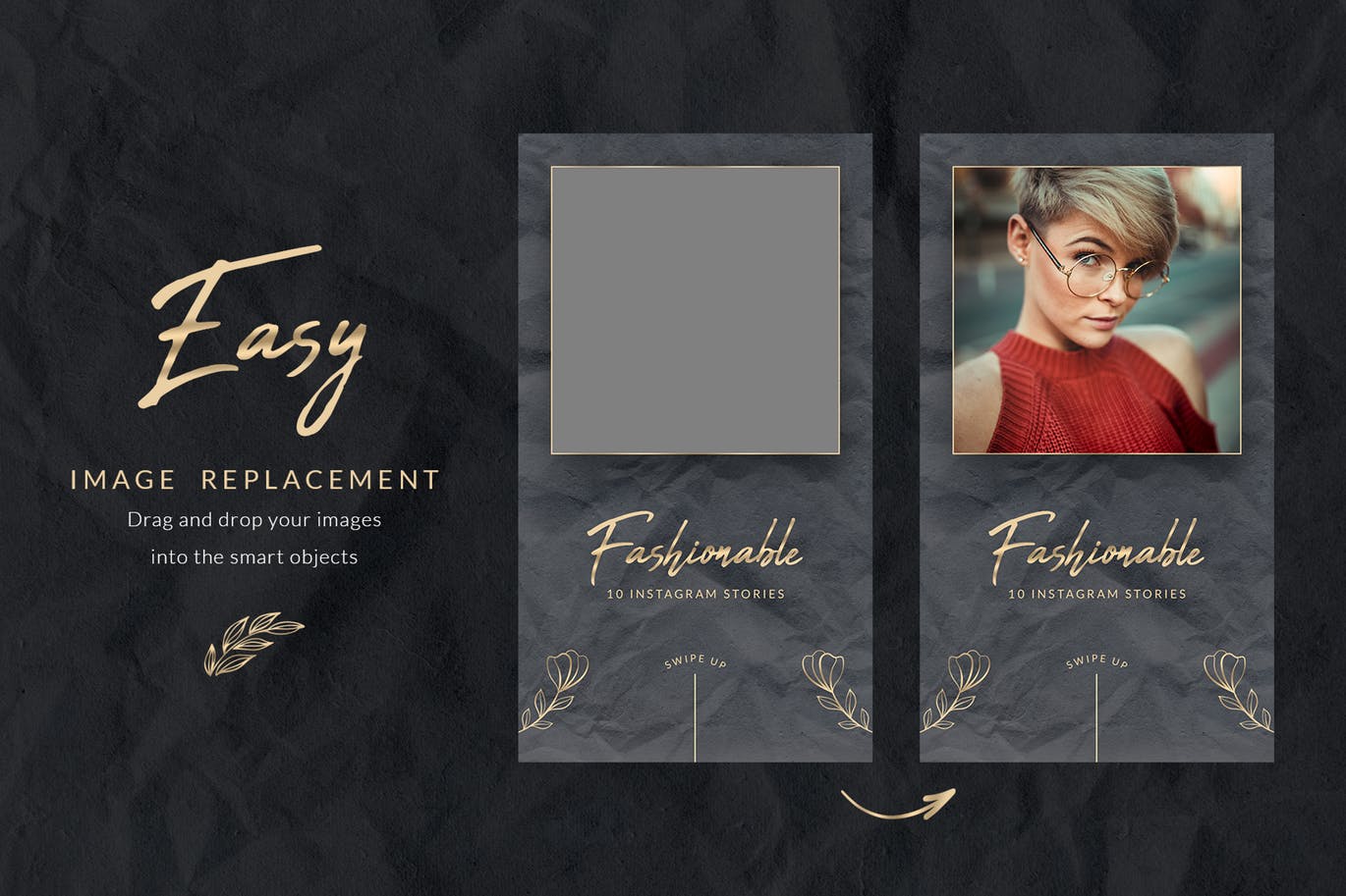 10套时尚行业Instagram社交平台品牌包装设计素材 10 Fashion Instagram Stories插图(2)
