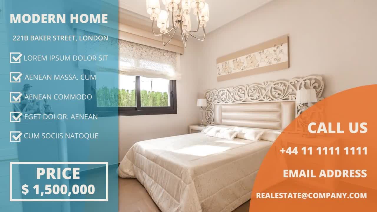 房屋室内介绍流畅过渡Pr模板