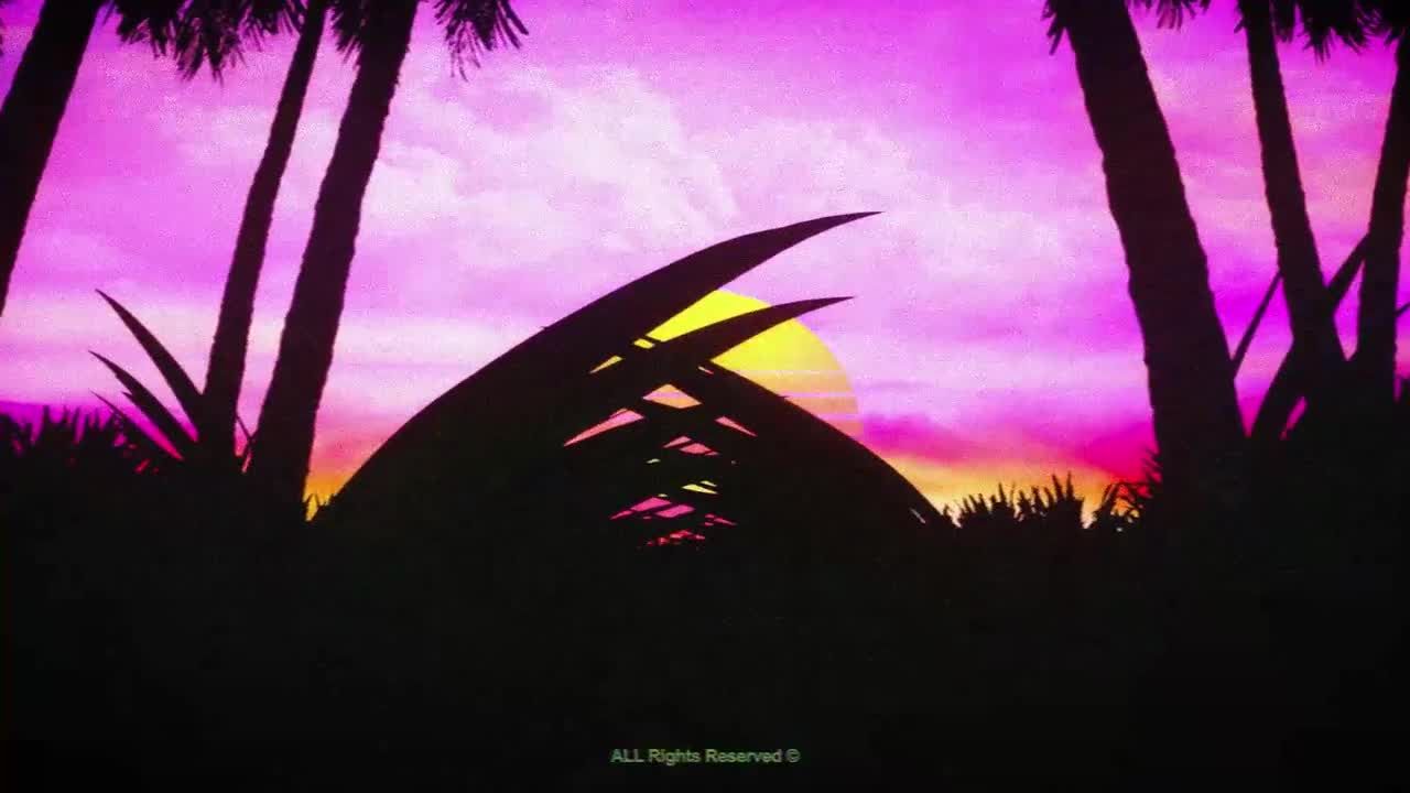 动态复古波浪标志精彩介绍素材库精选AE模板