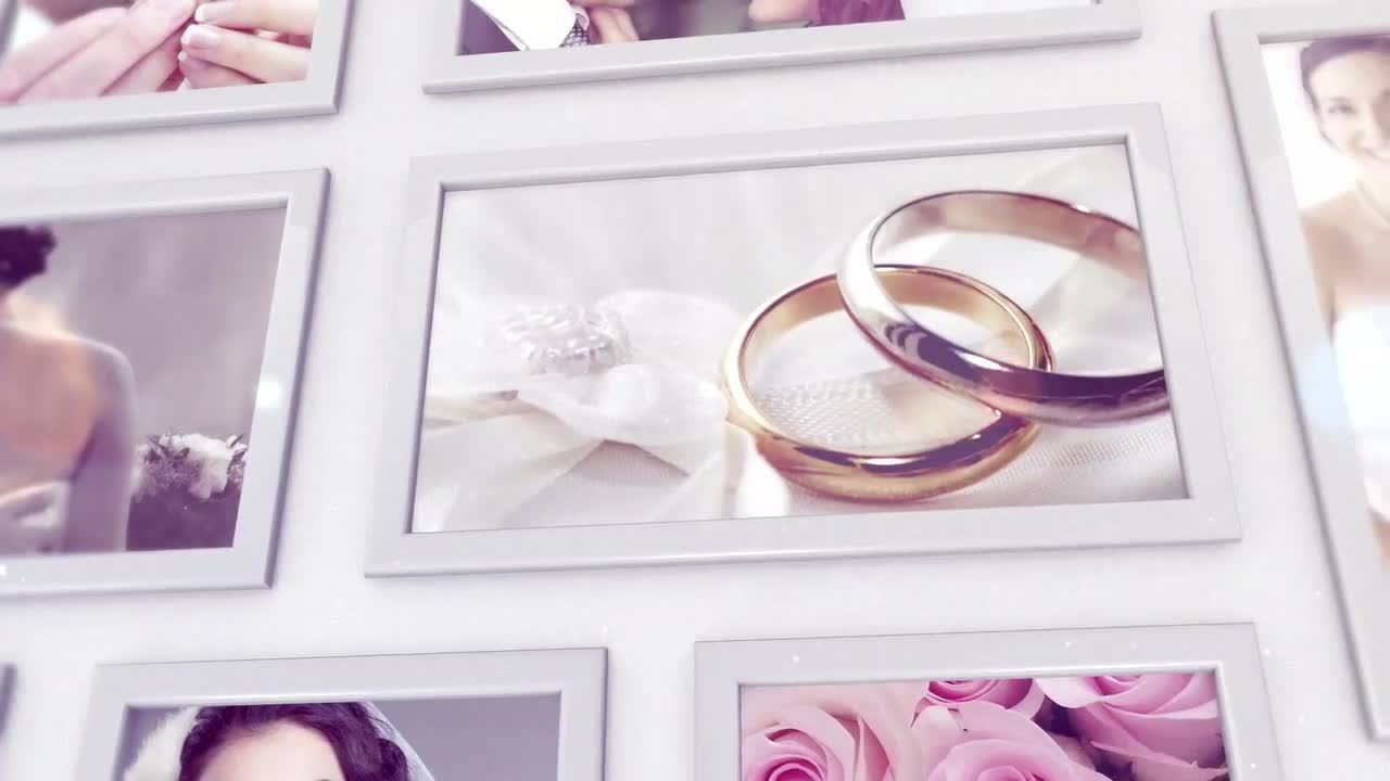 AE相册相框效果幻灯片模板