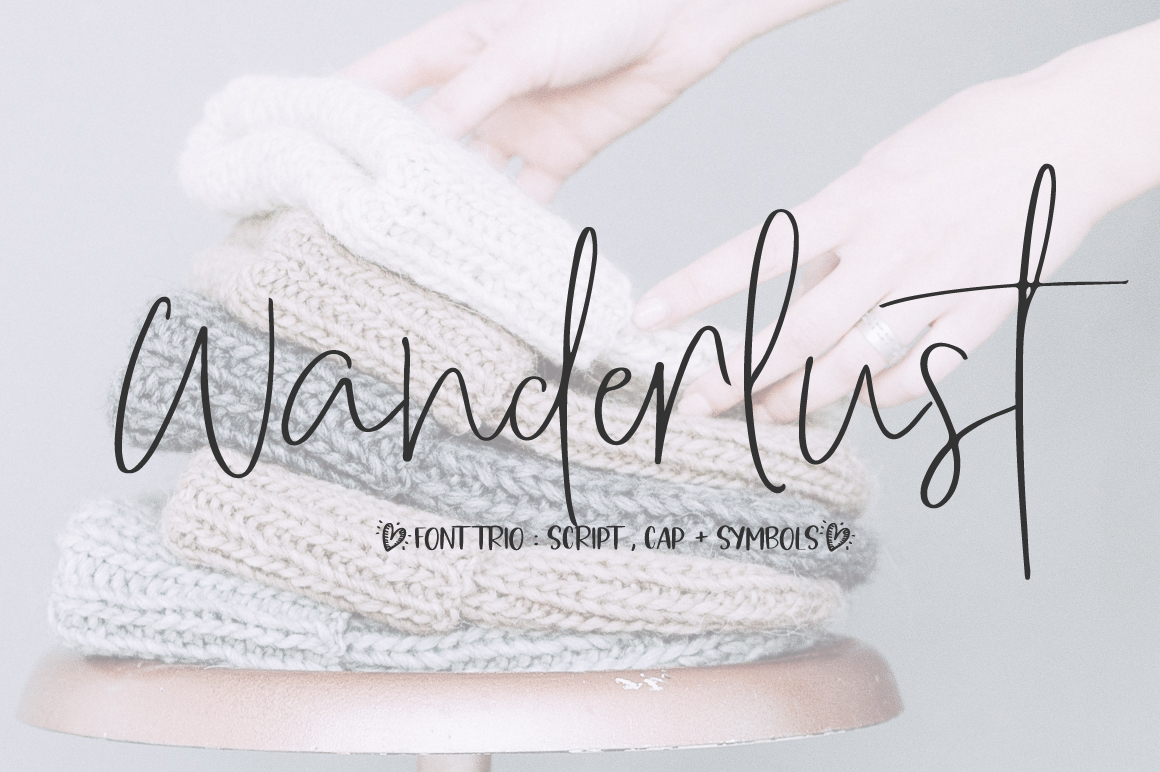 Wanderlust Trio Font Family素材之家精选英文字体