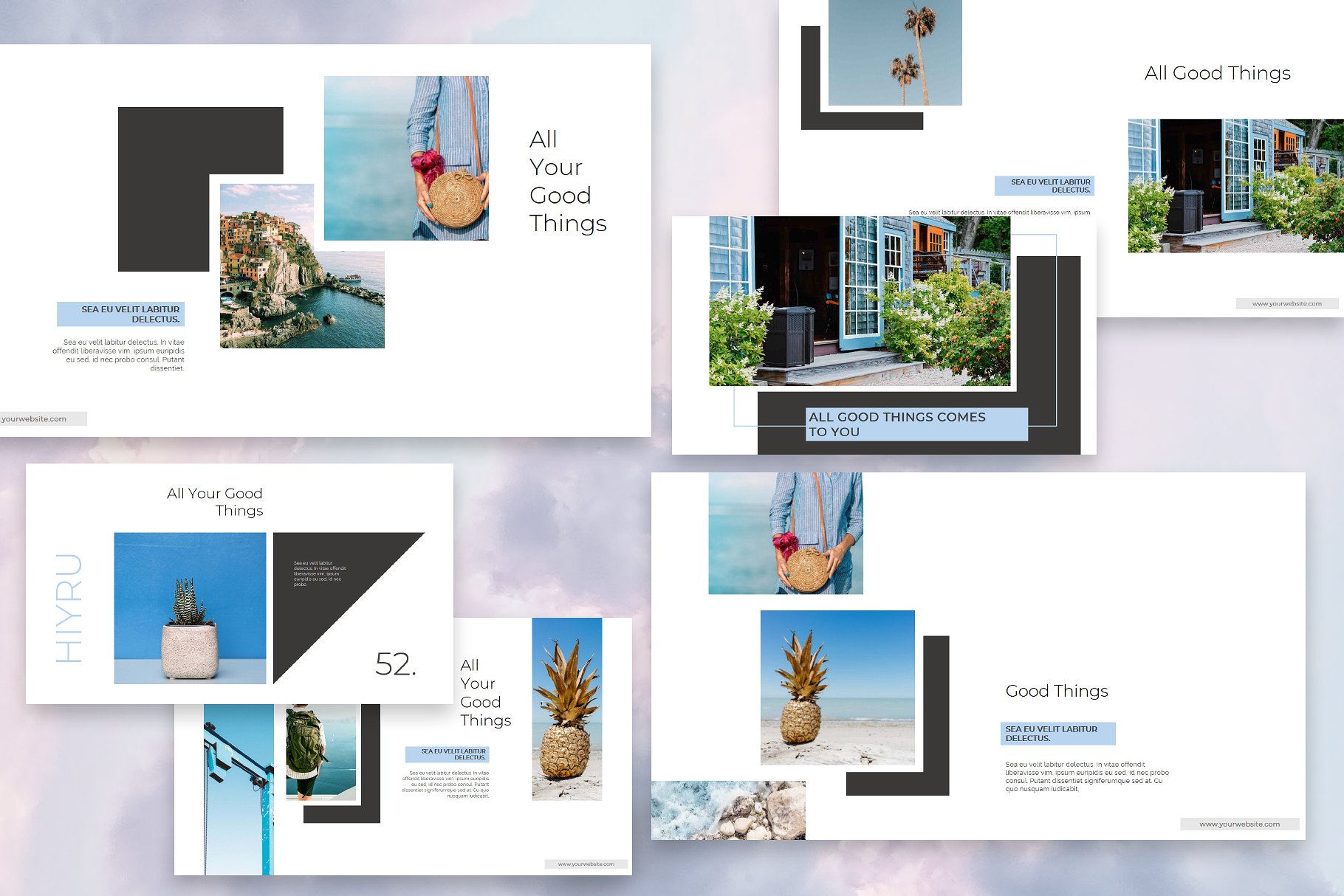 时尚多用途的PPT模板下载 HIYRU Powerpoint Template [pptx]插图(8)