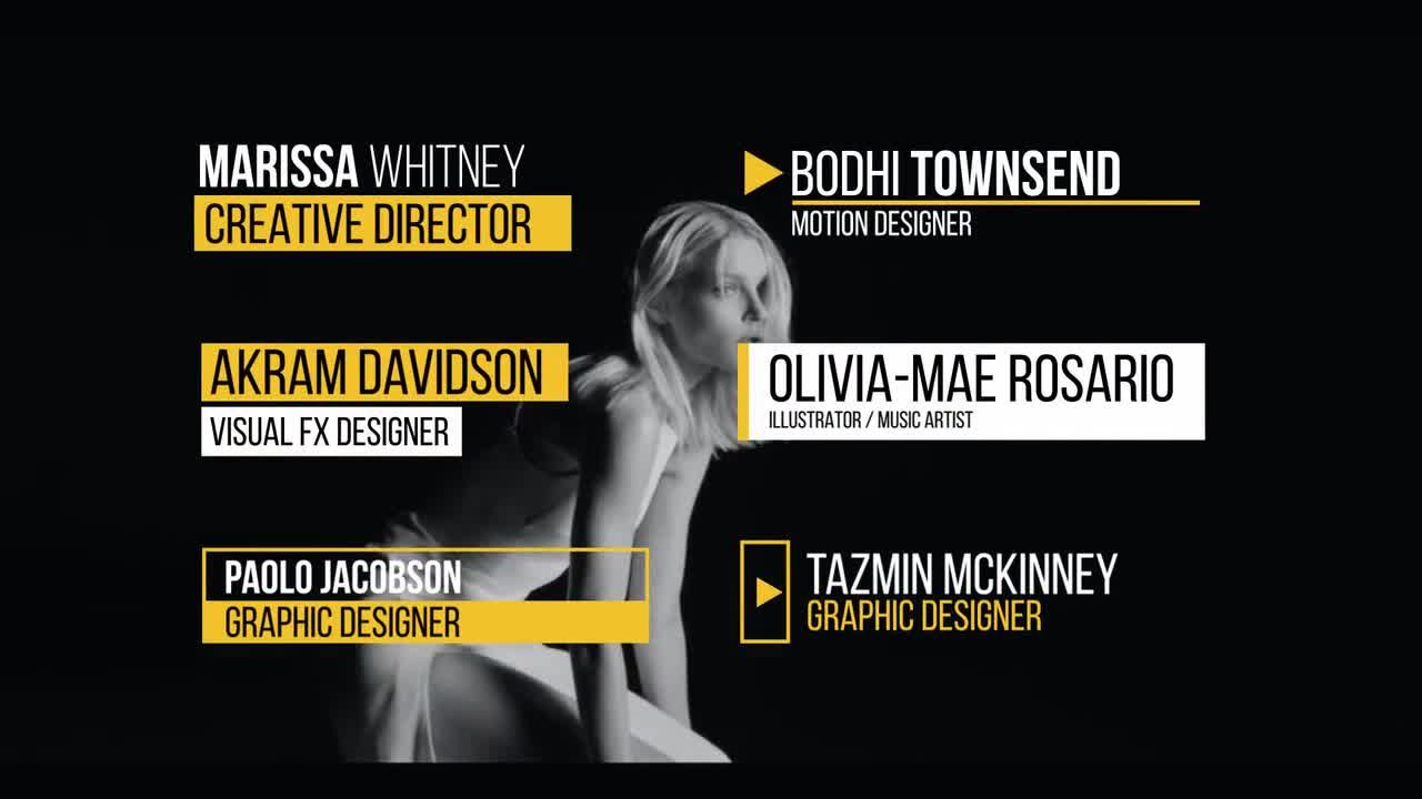 流畅简约的字幕条动画素材库精选AE模板