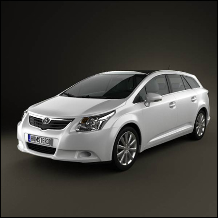 丰田Toyota Avensis Tourer 2009 汽车素材之家精选3D模型