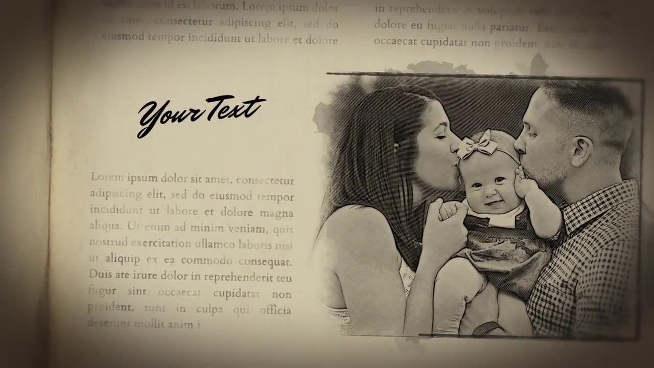 程式化的历史记忆-后效应素材库精选AE模板