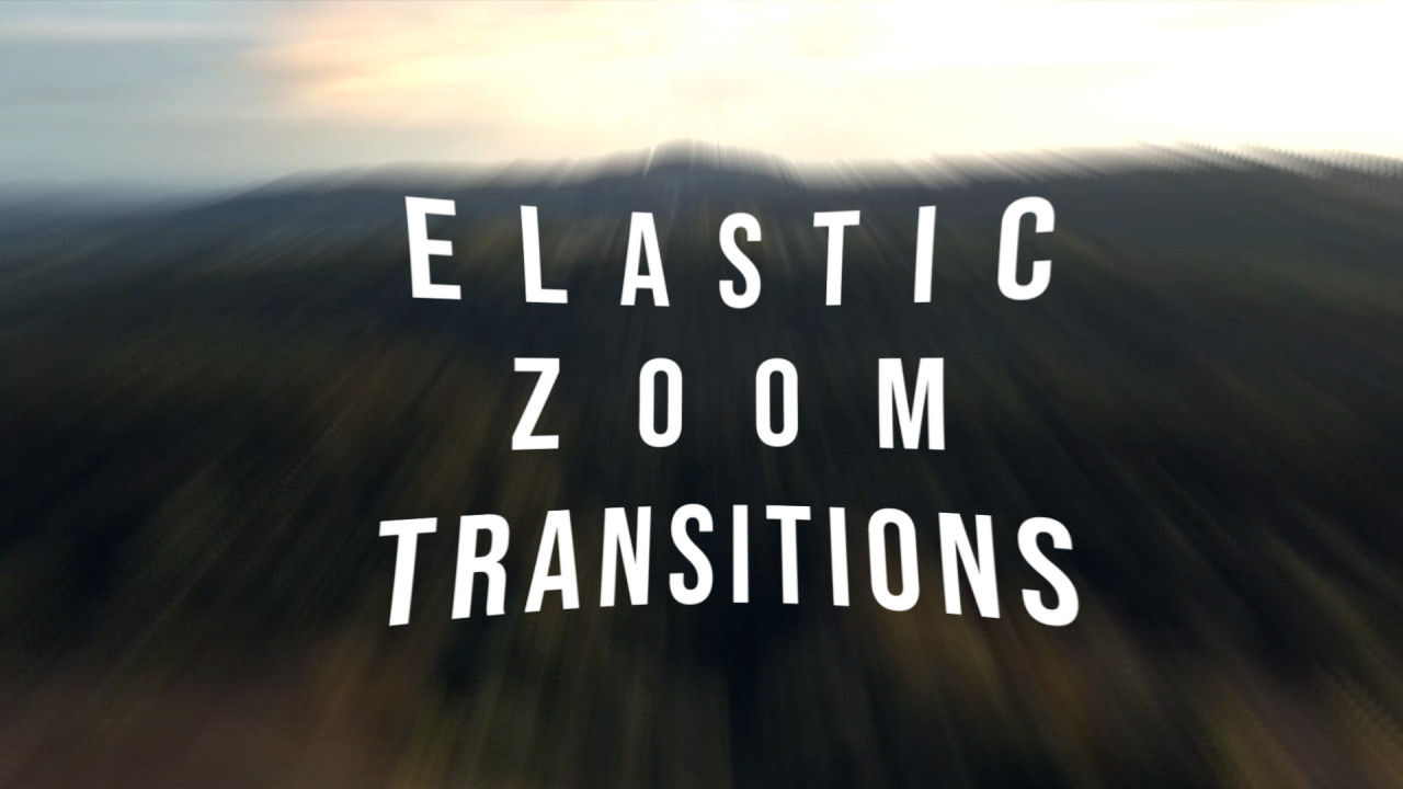 弹性缩放过渡照片幻灯片素材库精选AE模板