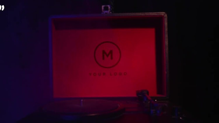 时尚有趣的黑胶唱片开场白素材库精选AE模板