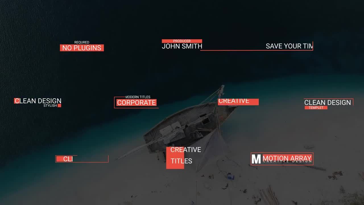 ae全新的动画现代标题模板