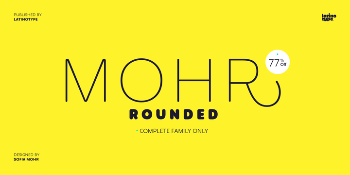 Mohr Rounded Font Family插图