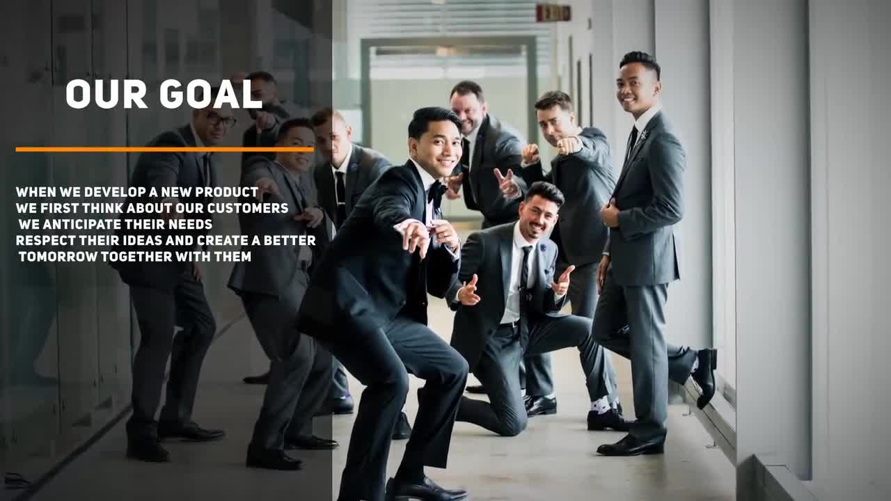 黑色和橙色设计的公司营销活动文字动画素材库精选AE模板