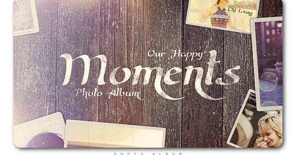 欢乐时刻家庭电子相册幻灯片视频素材库精选AE模板 Happy Moments Slideshow