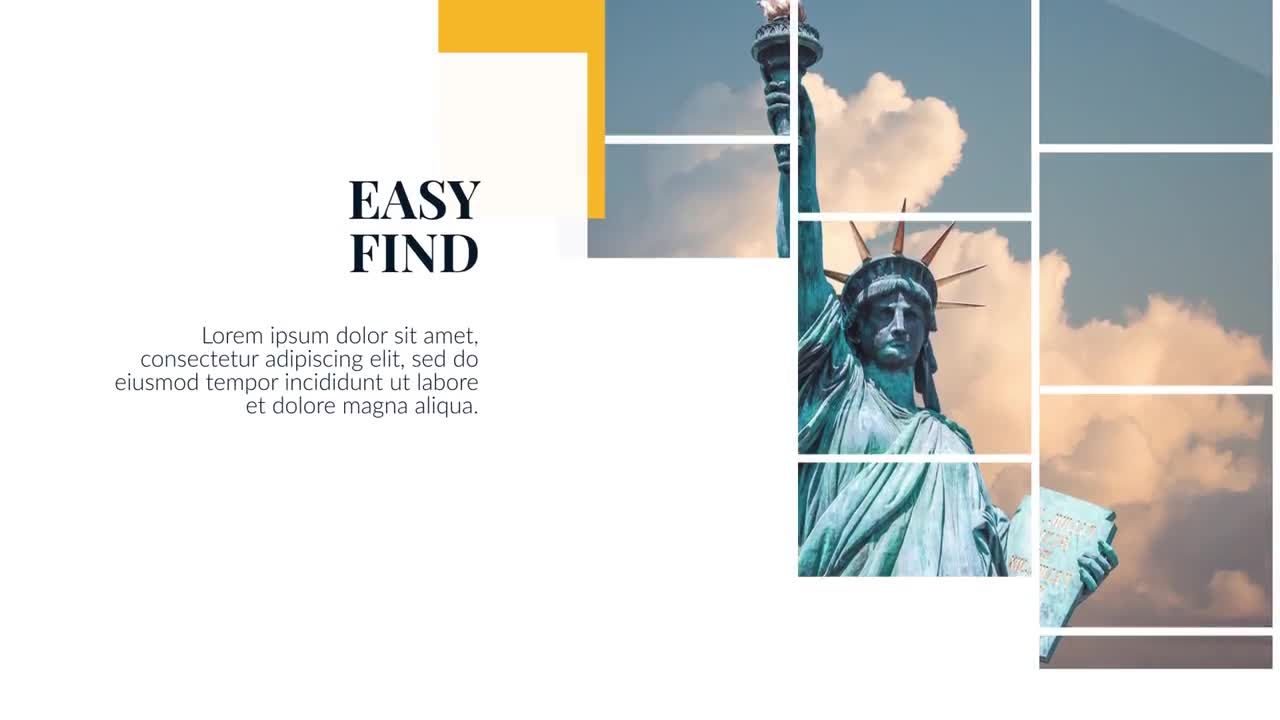 简单的文本动画和平滑过渡现代企业清洁演示素材库精选AE模板