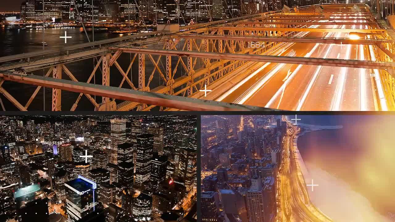 时尚多屏效果电影开场动画素材库推荐PR模板