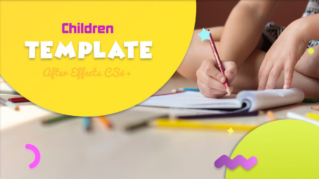 小学儿童促销素材库精选AE模板