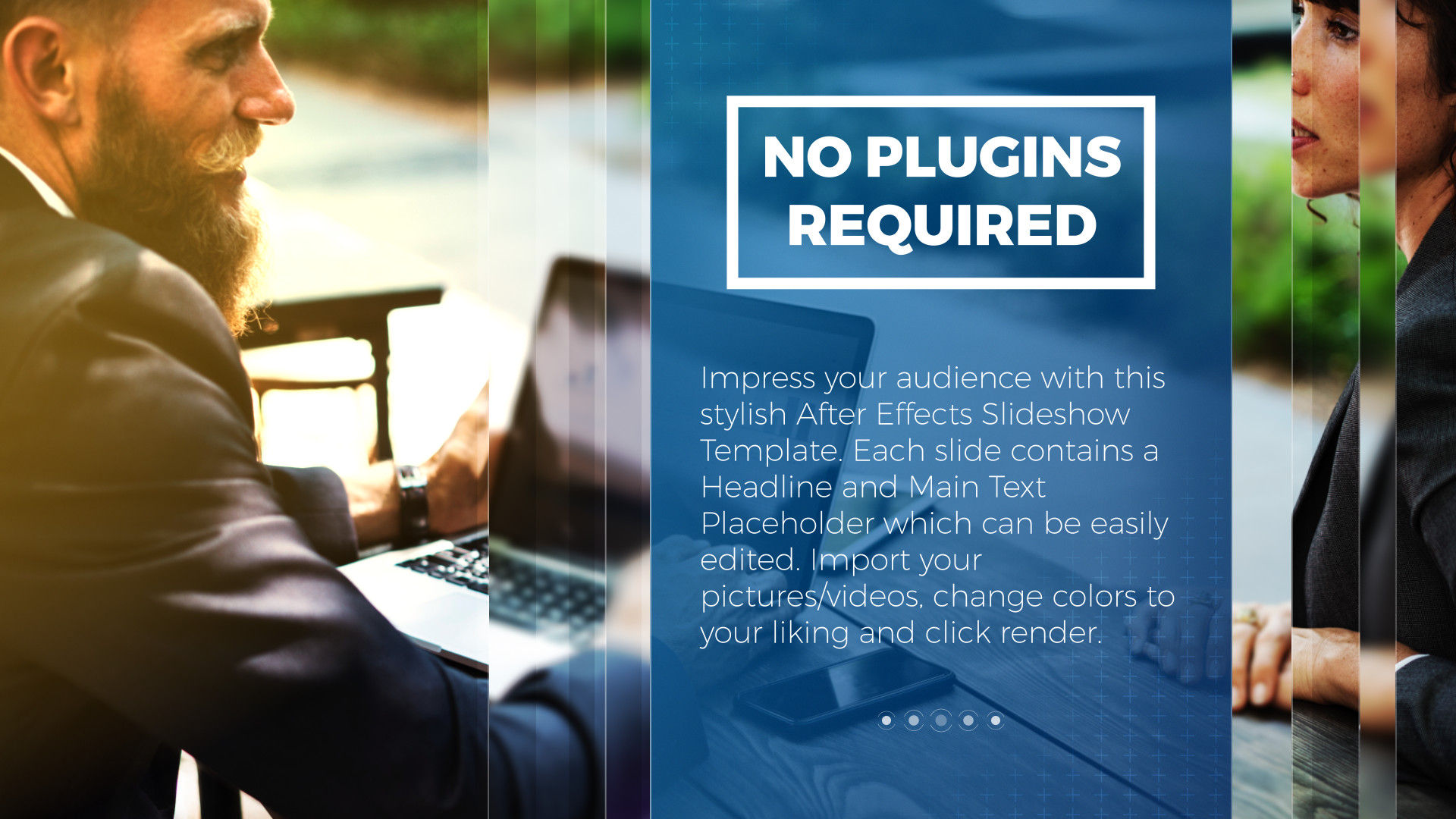 公司业务幻灯片宣传介绍素材库精选AE模板