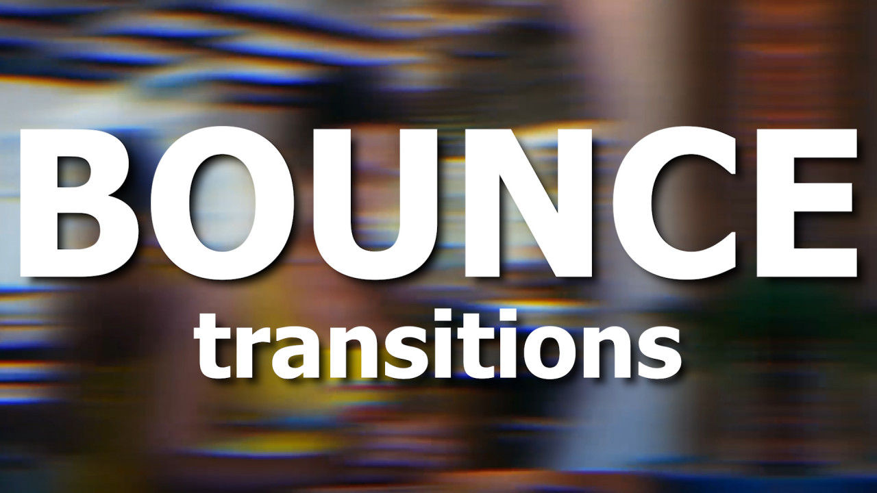 10个时尚的弹跳过渡素材库精选pr模板