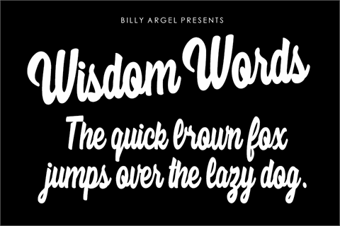 Wisdom Words Personal Use font素材之家精选英文字体