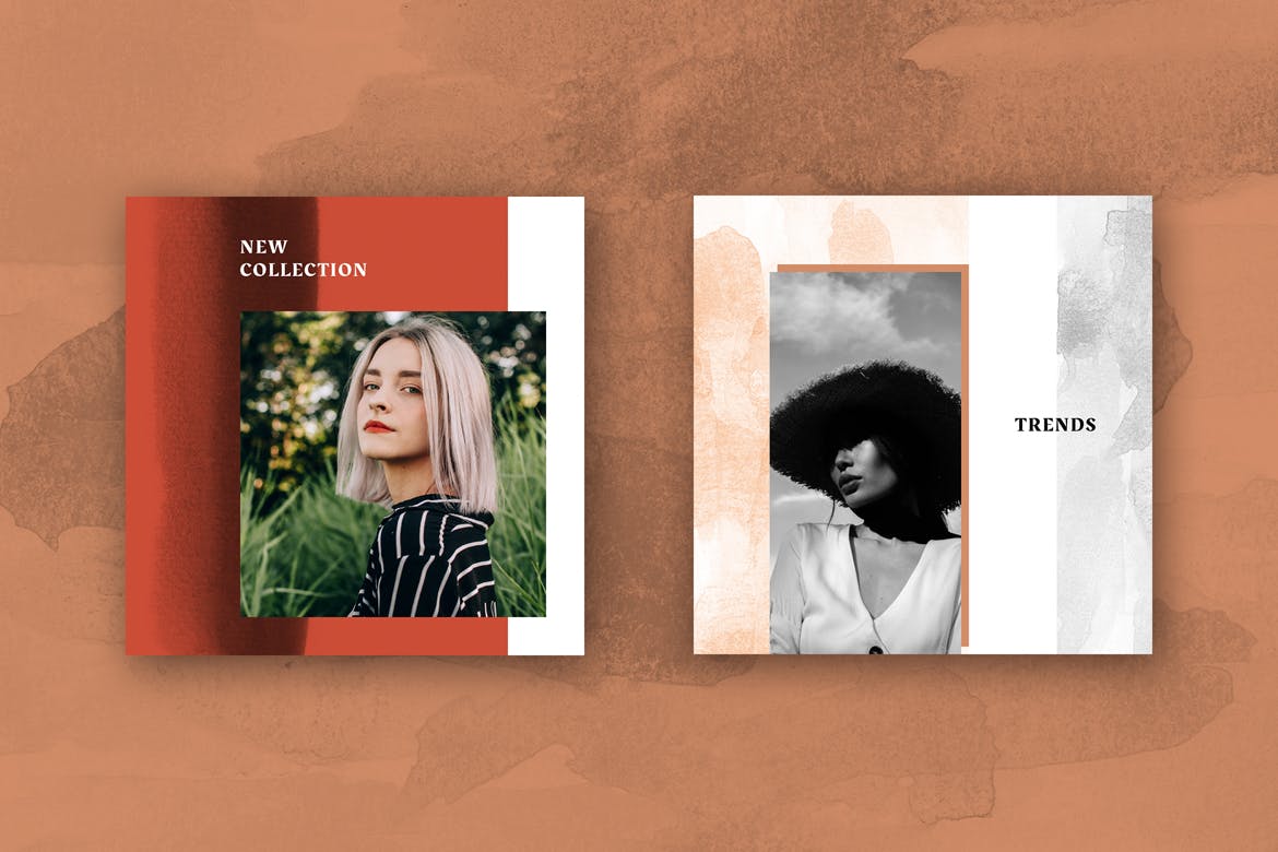 现代时尚风格社交媒体设计素材包v34 Modern Social Media Kit (Vol. 34)插图(1)