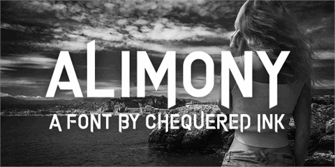 Alimony font素材之家精选英文字体